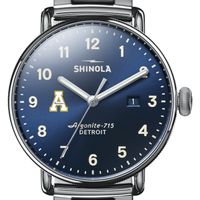 Appalachian State Shinola Watch, The Canfield 43mm Blue Dial