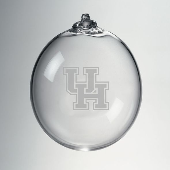 Houston Glass Ornament by Simon Pearce - Image 1