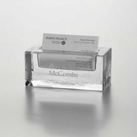 Texas McCombs Glass Business Cardholder by Simon Pearce