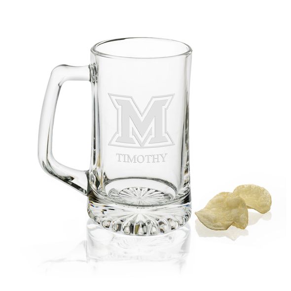 Miami University 25 oz Beer Mug - Image 1