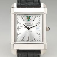 UVM Men's Collegiate Watch with Leather Strap