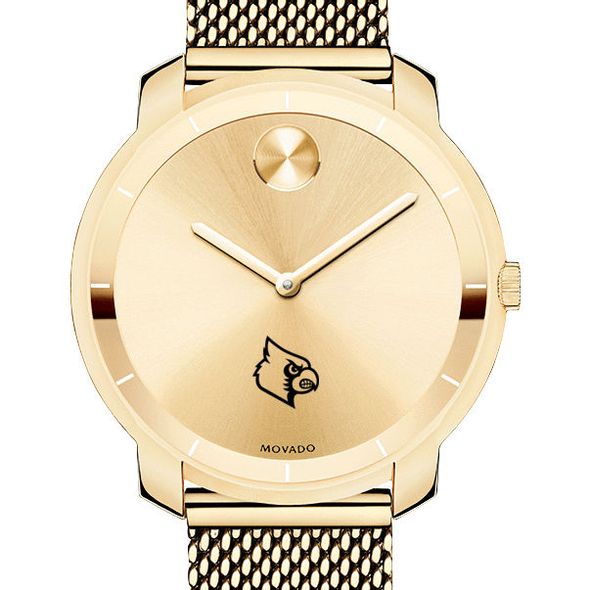 University of Louisville Women's Movado Gold Bold 36