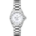 click to view USAFA Women's TAG Heuer Steel Aquaracer with MOP Diamond Dial - Image 2