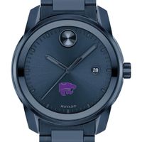 Kansas State University Men's Movado BOLD Blue Ion with Date Window