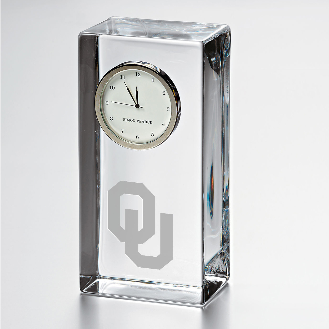 Oklahoma Tall Desk Clock by Simon Pearce