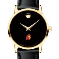 USC Women's Movado Gold Museum Classic Leather