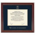 Yale SOM Diploma Frame, the Fidelitas - Image 1