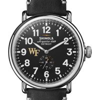 Wake Forest Shinola Watch, The Runwell 47mm Black Dial
