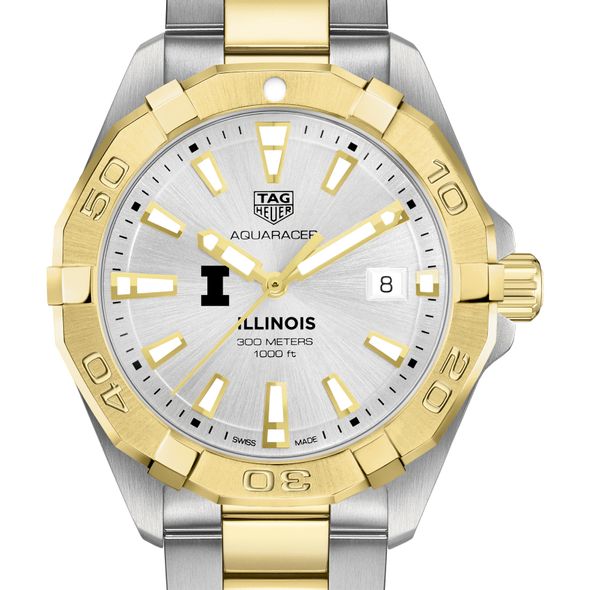 University of Illinois Men's TAG Heuer Two-Tone Aquaracer