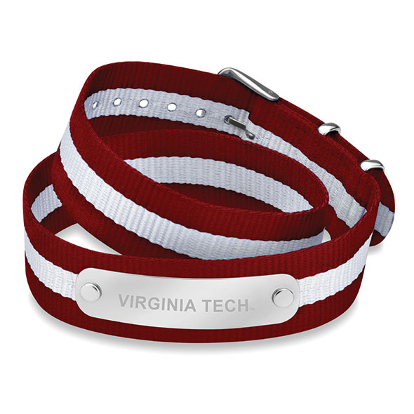 Virginia Tech Double Wrap NATO ID Bracelet