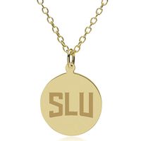 SLU 18K Gold Pendant & Chain