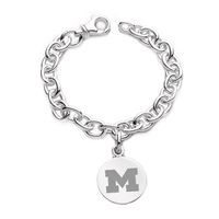 Michigan Sterling Silver Charm Bracelet