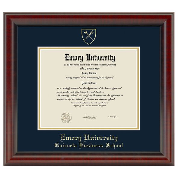 Emory Goizueta Diploma Frame, the Fidelitas - Image 1
