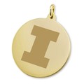 University of Illinois 18K Gold Charm - Image 1
