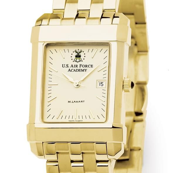 USAFA Men's Gold Quad Watch with Bracelet - Image 1