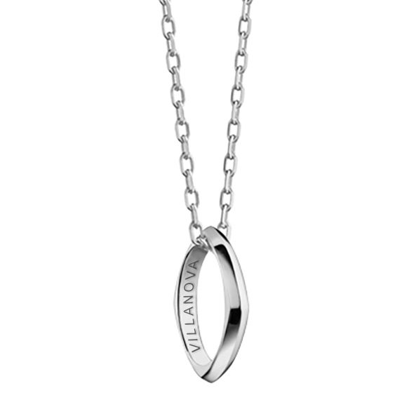 Villanova University Monica Rich Kosann Poesy Ring Necklace in Silver - Image 1