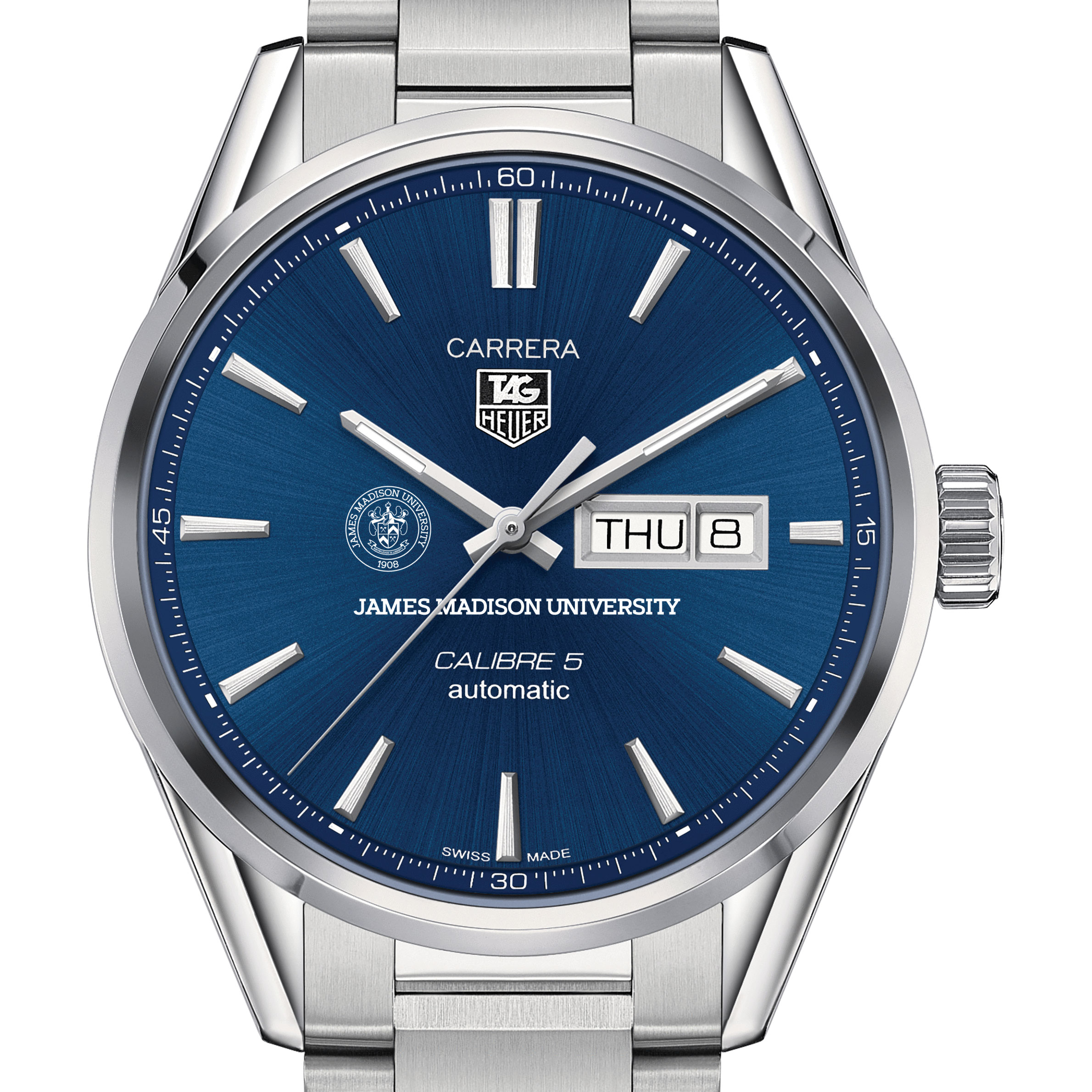 James Madison University Men’s TAG Heuer Carrera with Day-Date