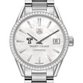 click to view Trinity College Women's TAG Heuer Steel Carrera with MOP Dial & Diamond Bezel - Image 1