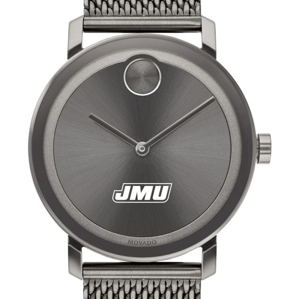 James Madison University Men's Movado BOLD Gunmetal Grey with Mesh Bracelet