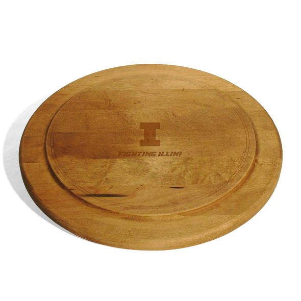 University of Illinois Round Bread Server