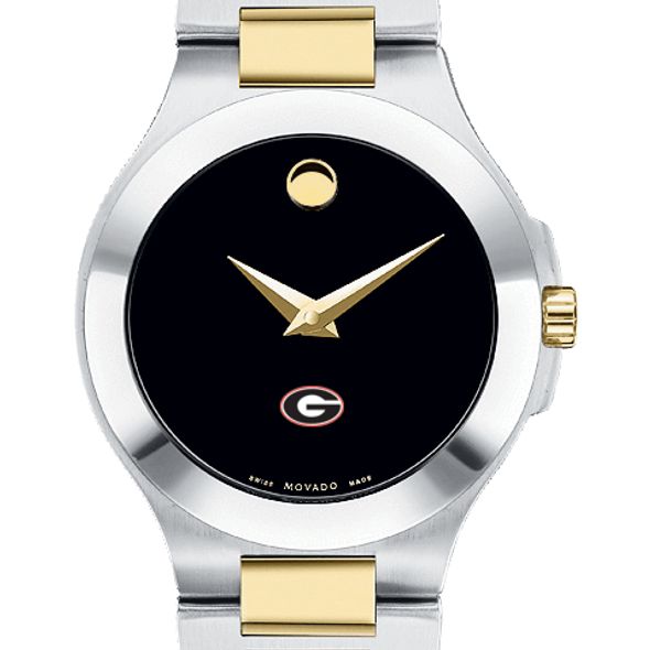 Georgia Women's Movado Collection Two-Tone Watch with Black Dial - Image 1