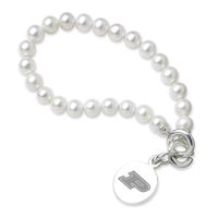 Purdue University Pearl Bracelet with Sterling Silver Charm
