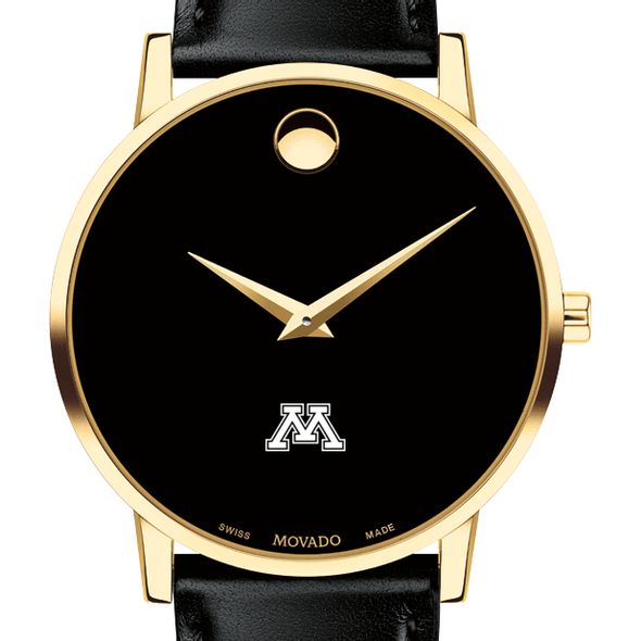 Minnesota Men's Movado Gold Museum Classic Leather - Image 1