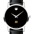 University of Notre Dame Women's Movado Museum with Leather Strap - Image 1