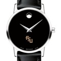 Florida State University Women's Movado Museum with Leather Strap - Image 1