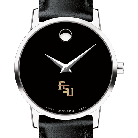 Florida State Women's Movado Museum with Leather Strap