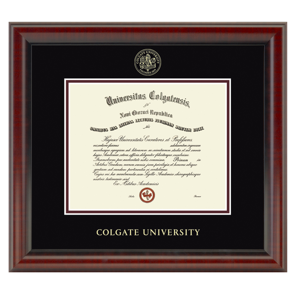 Colgate University Diploma Frame, the Fidelitas