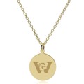 Wesleyan 18K Gold Pendant & Chain - Image 2