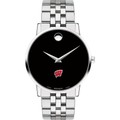 click to view University of Wisconsin Men's Movado Museum with Bracelet - Image 2