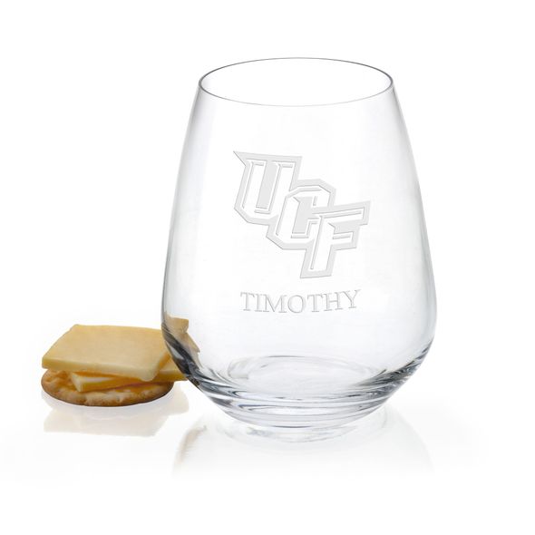 UCF Stemless Wine Glasses - Set of 4 - Image 1