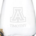 University of Arizona Stemless Wine Glasses - Set of 4 - Image 3