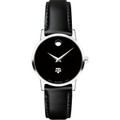 Texas A&M University Women's Movado Museum with Leather Strap - Image 2