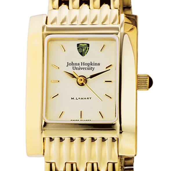 Johns Hopkins Women's Gold Quad Watch with Bracelet