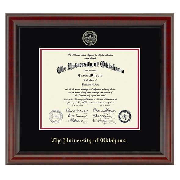 University of Oklahoma Diploma Frame, the Fidelitas - Image 1