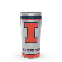Illinois 20 oz. Stainless Steel Tervis Tumblers with Hammer Lids - Set of 2