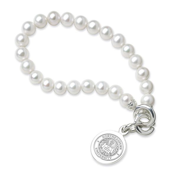 Northeastern Pearl Bracelet with Sterling Silver Charm - Image 1