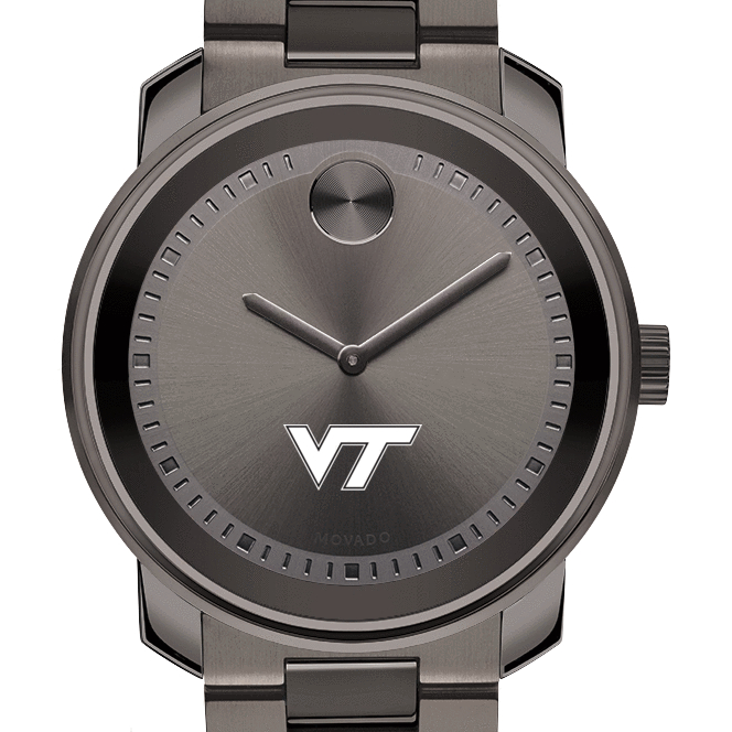Virginia Tech Men's Movado BOLD Gunmetal Grey