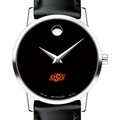 Oklahoma State University Women's Movado Museum with Leather Strap - Image 1