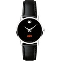 Oklahoma State University Women's Movado Museum with Leather Strap - Image 2