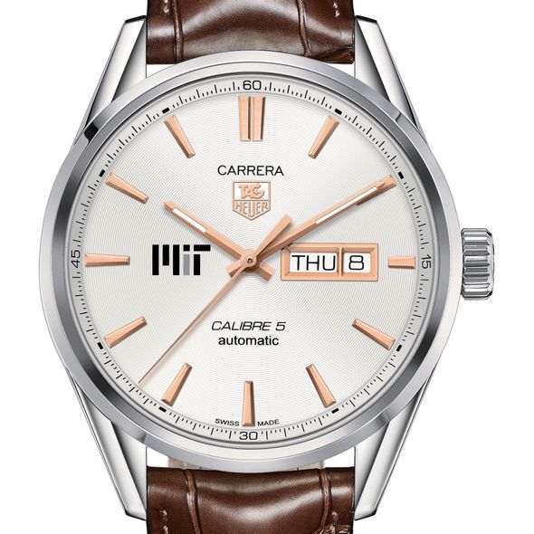 MIT Men's TAG Heuer Day/Date Carrera with Silver Dial & Strap
