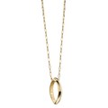Appalachian State Monica Rich Kosann Poesy Ring Necklace in Gold - Image 2