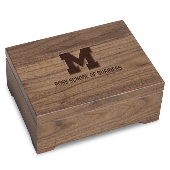 Michigan Ross Solid Walnut Desk Box - Image 1