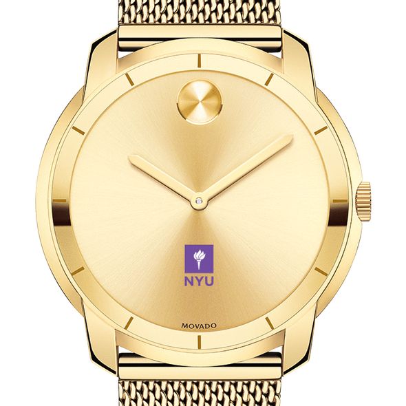 New York University Men's Movado Gold Bold 44