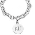 University of Kansas Sterling Silver Charm Bracelet - Image 2