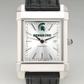 Michigan State Men's Collegiate Watch with Leather Strap - Image 1