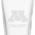 University of Minnesota 16 oz Pint Glass- Set of 4 - Image 3